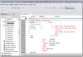 Con ABSTRACT para RDi puede editar fuentes con el editor incluido LPEX con con el editor de IBM